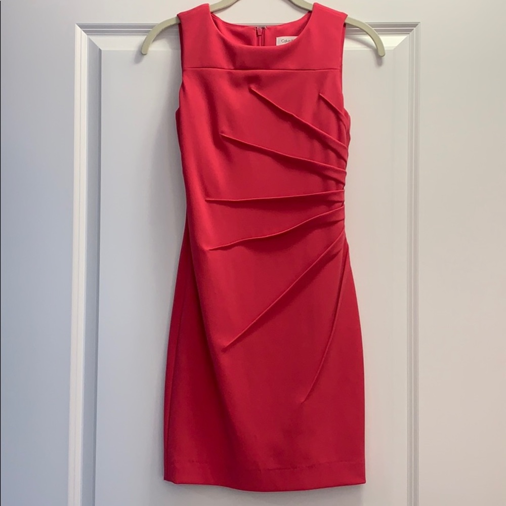Calvin Klein sheath dress. 0 petite.
